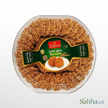 Alt Text — Barazek 500 g │ Dana
Dana barazek 500 g – křupavé sezamové sušenky s pistáciemi na čaj a kávu | دانا برازق 500غ – بسكويت سمسم مقرمش بالفستق للشاي والقهوة
أرسل المنتج التالي! 🚀

