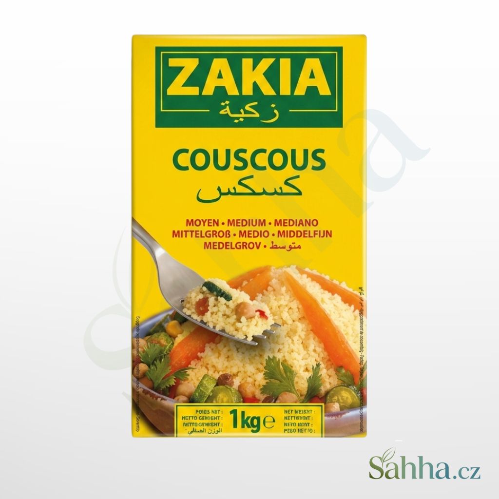 Zakia kuskus střední 1 kg – středně zrnitý kuskus na taboulé, přílohy a arabské recepty