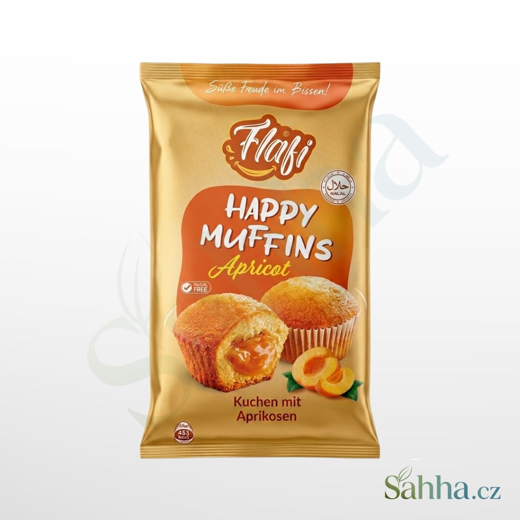 muffiny s meruňkovou náplní Flafi 6x40 g