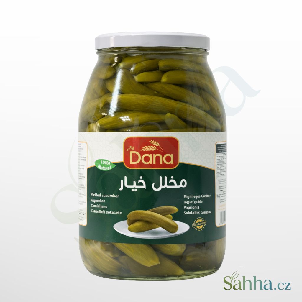 Kyselé nakládané okurky 2750 g Dana, křupavé okurky cornichons