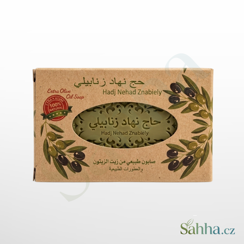 صابون حلب من Znabiely بزيت الزيتون الإضافي، 160 غ