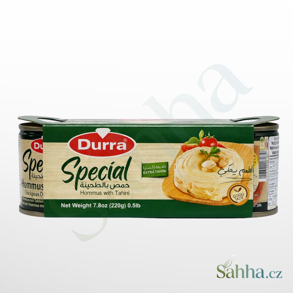 hummus s tahini 3x220 g Durra cizrnová pomazánka arabské a orientální potraviny