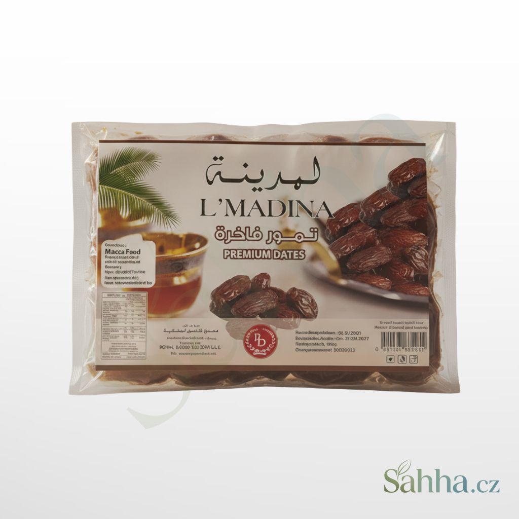 Datle Al Madina 900 g, vakuově balené datle