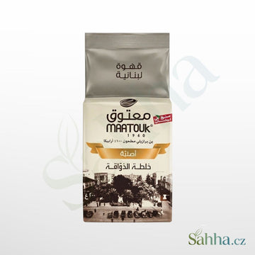 Maatouk mletá káva 100% Arabica 200 g – prémiová arabská mletá káva 100% Arabica na tradiční kávu | معتوق قهوة مطحونة 100% عربيكا 200غ – قهوة عربية فاخرة للضيافة والمناسبات
