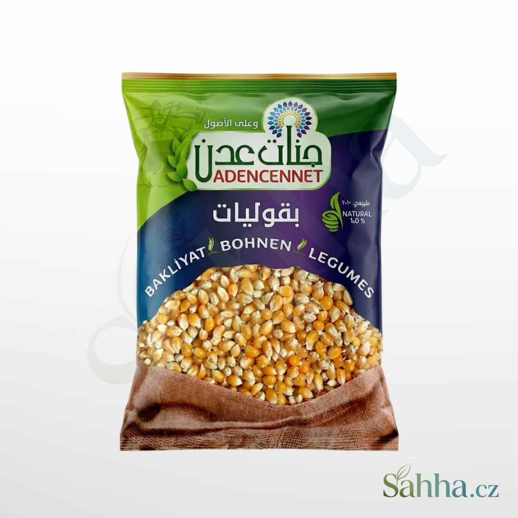 Adencennet kukuřice na popcorn 900 g – popcornová kukuřice na domácí popcorn a oslavy | جنات عدن ذرة فشار 900غ – لتحضير الفشار المنزلي والسهرات