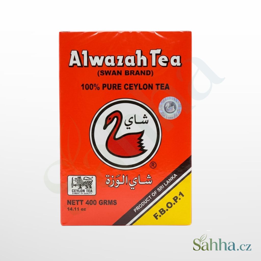Alwazah černý čaj 400 g – jemné lístky prémiového cejlonského černého čaje zblízka | الوزة شاي أسود 400غ – أوراق شاي سيلانية ناعمة فاخرة بعطر أصيل
