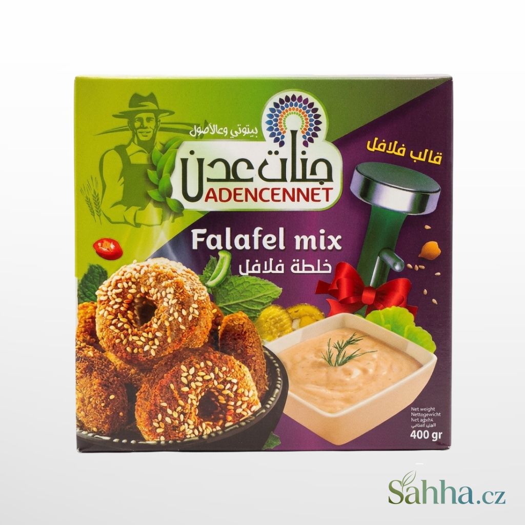 Adencennet směs na falafel 400 g – arabská kořeněná směs pro přípravu falafelu | جنات عدن خليط فلافل 400غ – مزيج جاهز لتحضير الفلافل الأصيل
