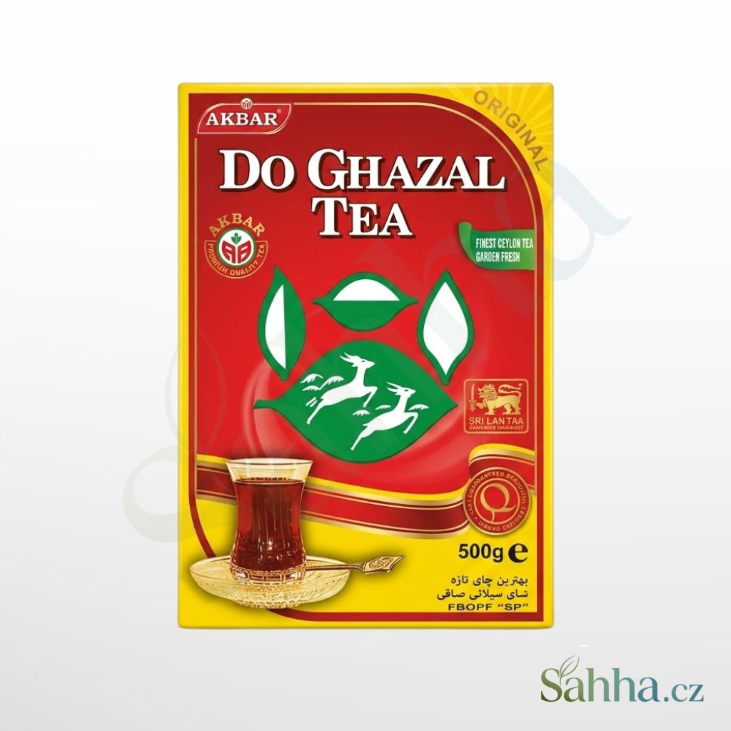 Do Ghazal černý čaj 500 g – jemné lístky prémiového černého čaje zblízka | دو غزال شاي أسود 500غ – أوراق شاي ناعمة فاخرة بعطر سيلاني أصيل

