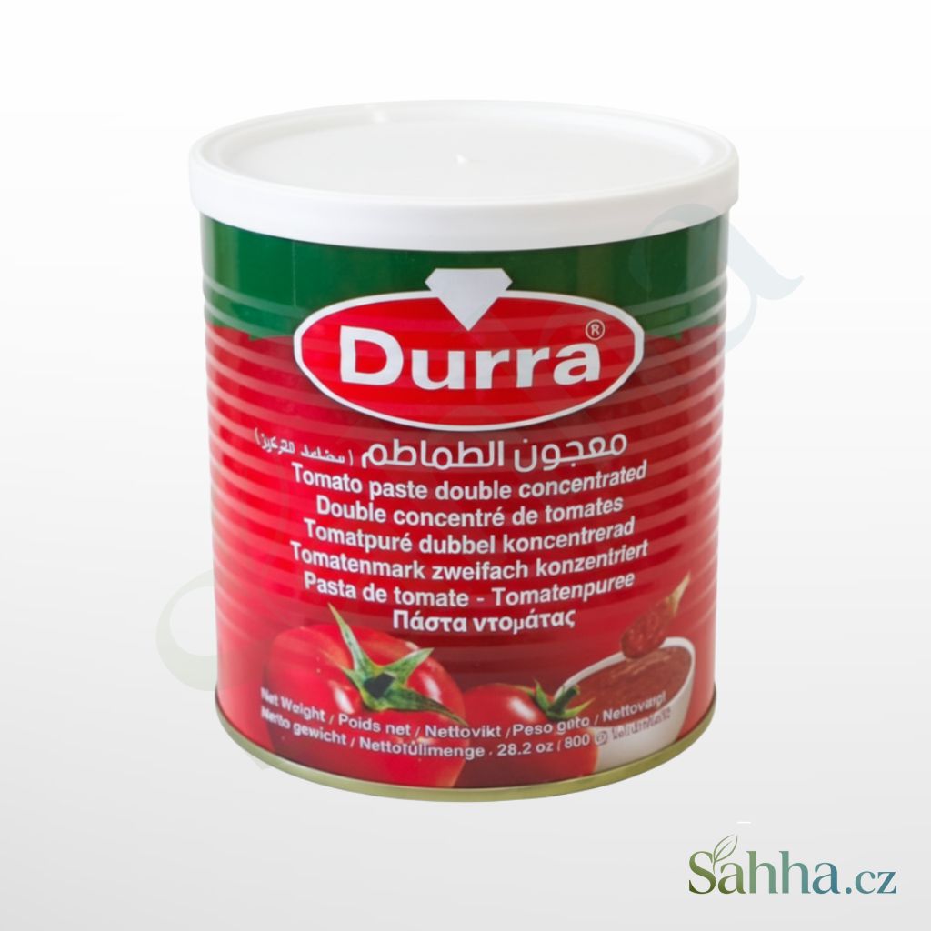 rajčatový protlak dvojitý koncentrát 800 g Durra halal arabské a orientální potraviny