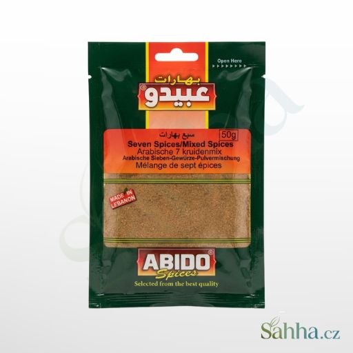 Arabská směs sedmi koření ABIDO, balení 50 g