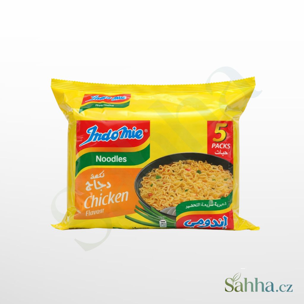 Indomie instantní nudle kuřecí 5×70 g – rychlé kuřecí instantní nudle na rychlé jídlo a svačinu | إندومي نودلز دجاج فوري 5×70غ – معكرونة فورية بنكهة الدجاج للوجبات السريعة