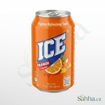 ICE perlivý nápoj pomeranč 330 ml – perlivý pomerančový nápoj na osvěžení a oslavy | آيس مشروب برتقال غازي 330مل – مشروب منعش بنكهة البرتقال للحفلات والسهرات
