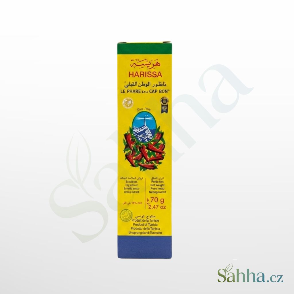 Le Phare du Cap Bon harissa 70 g – tunská pálivá chilli pasta malé balení na marinády a vaření | هريسة لو فار دو كاب بون 70غ – معجون فلفل حار تونسي أصيل للتتبيل والطبخ