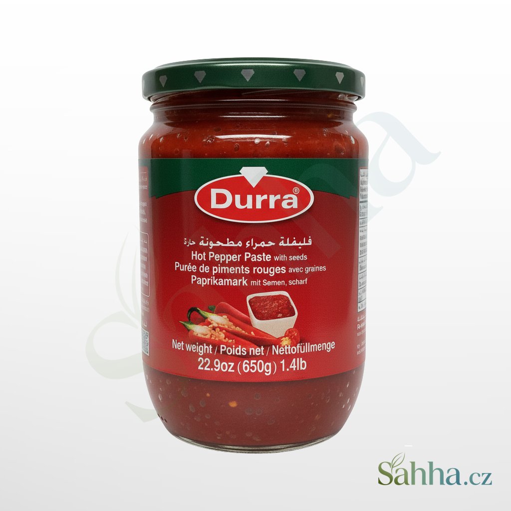 pálivá papriková pasta 650 g Durra chilli pasta do omáček a orientální kuchyně