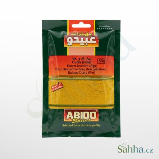 Jemně mleté kari koření ABIDO, balení 50 g