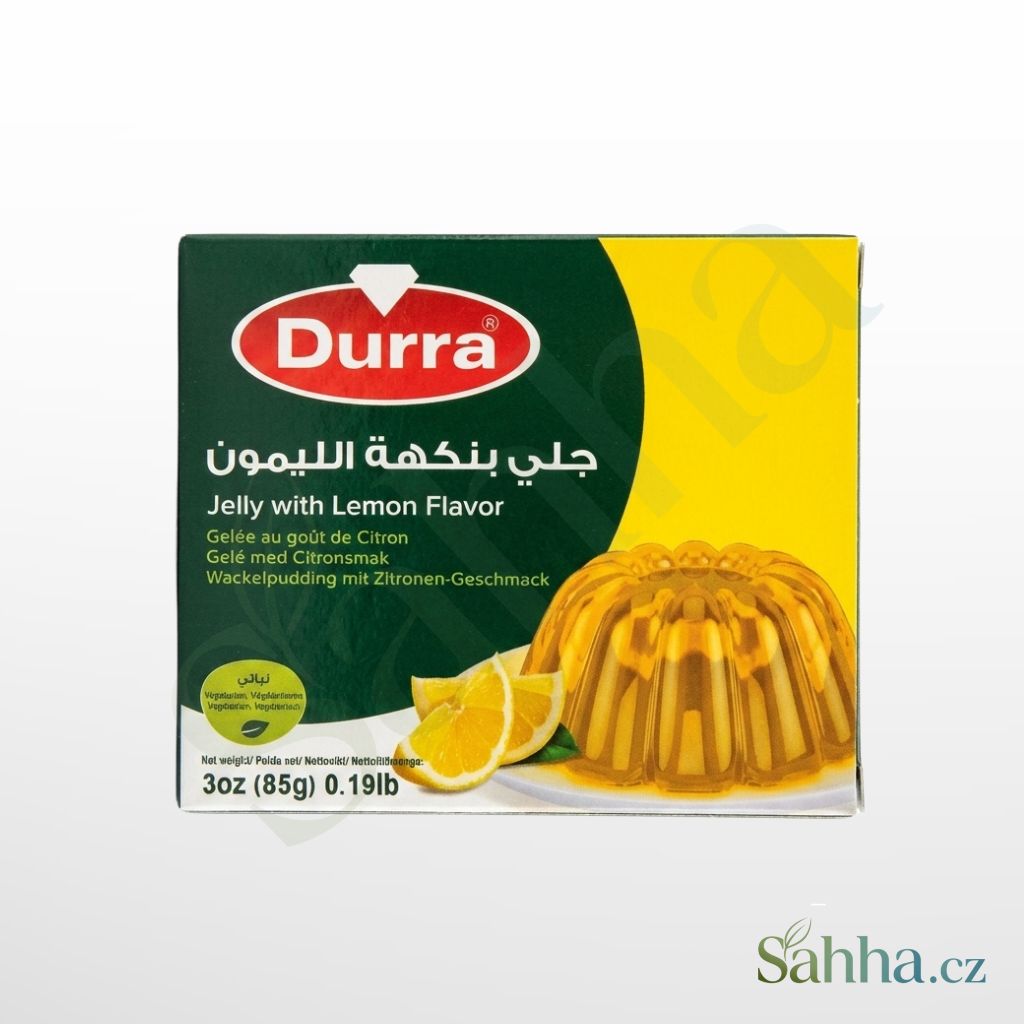 Durra želé s citronovou příchutí 85 g – citronové želé na dezerty a ovocné poháry | درة جيلي بنكهة الليمون 85غ – لتحضير الحلويات وأكواب الفواكه