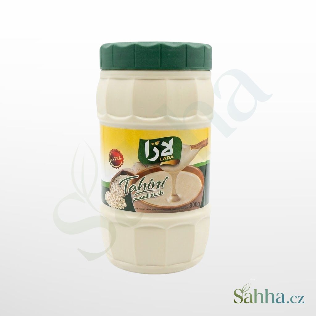Lara tahini sezamová pasta 800 g – přírodní sezamová pasta velké balení na hummus, saláty a orientální dezerty | لارا طحينة سمسم 800غ – عبوة كبيرة للحمص والسلطات والحلويات الشرقية