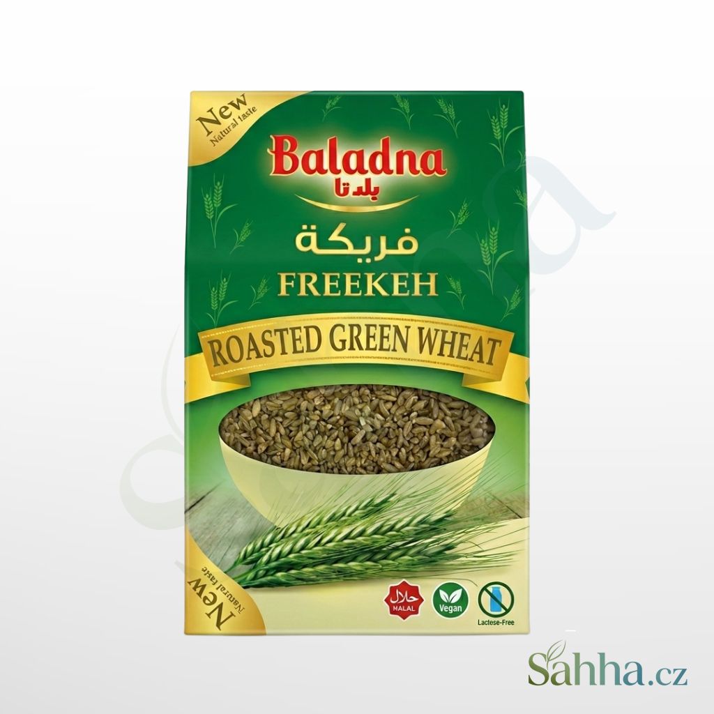 Baladna freekeh hrubá 800 g – hrubá pšenice freekeh na polévky a orientální recepty | بلدنا فريكة خشنة 800غ – للشوربات والأطباق الشرقية الأصيلة

