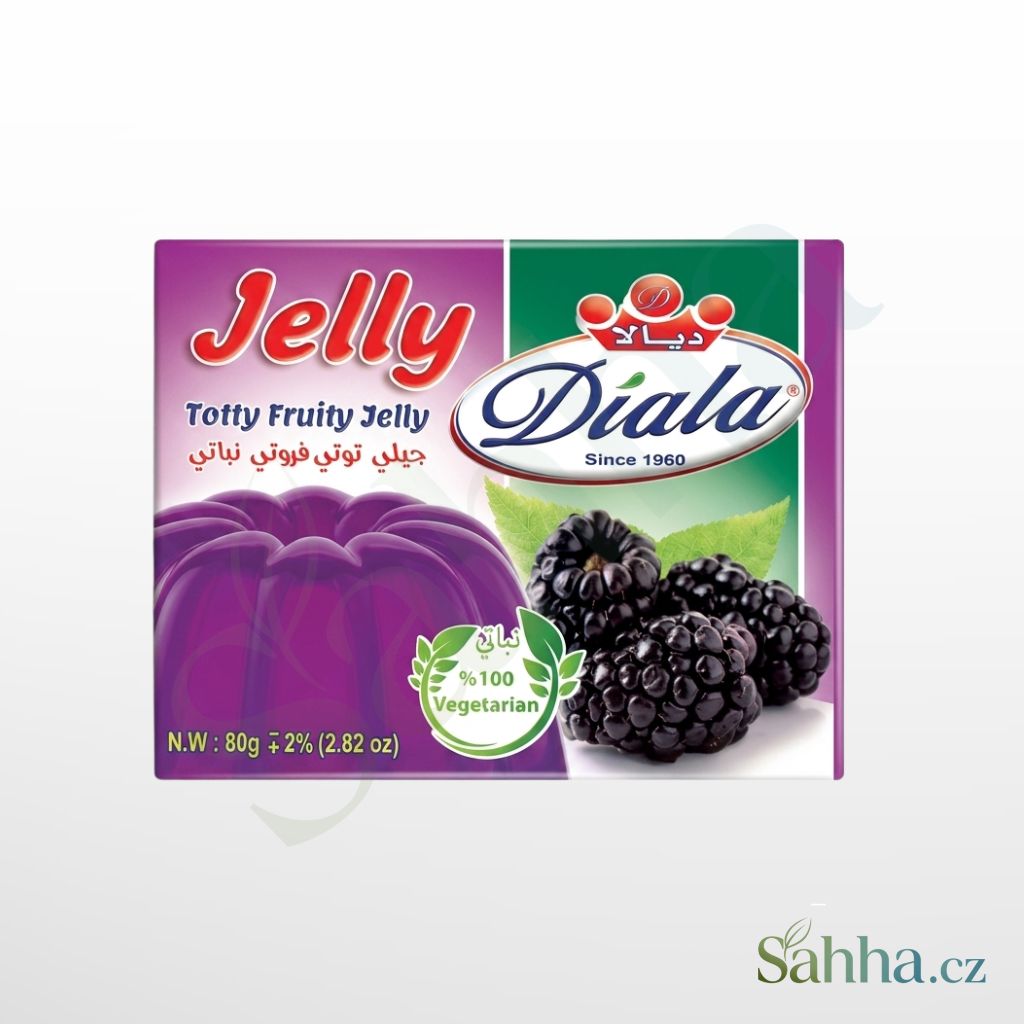 Diala želé Tutti Frutti 80 g – ovocné želé tutti frutti na dezerty a ovocné poháry | ديالى جيلي توتي فروتي 80غ – لتحضير الحلويات وأكواب الفواكه
