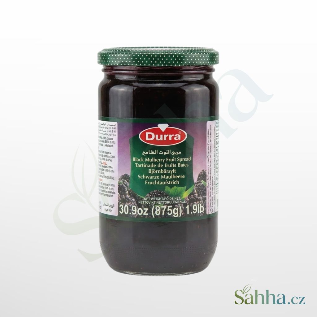 Durra džem z černých moruší 875 g – přírodní džem z černých moruší na snídani, pečení a dezerty | درة مربى التوت الأسود 875غ – مربى طبيعي للفطور والمعجنات والحلويات
