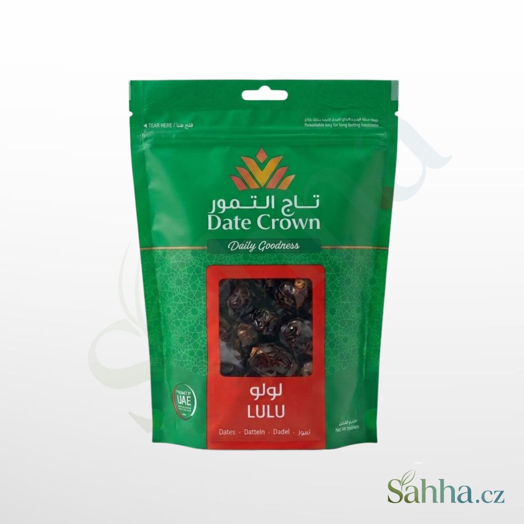 Date Crown datle Lulu 500 g – prémiové emirátské datle Lulu na svačinu a dezerty | دايت كراون تمر لولو 500غ – تمر إماراتي فاخر للوجبات والحلويات والضيافة
