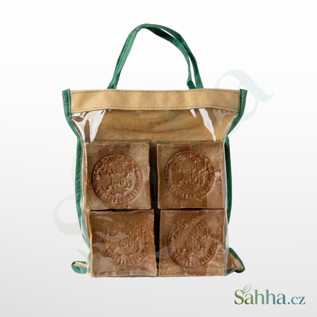 Balení aleppského mýdla Znabiely, 4 × 210 g