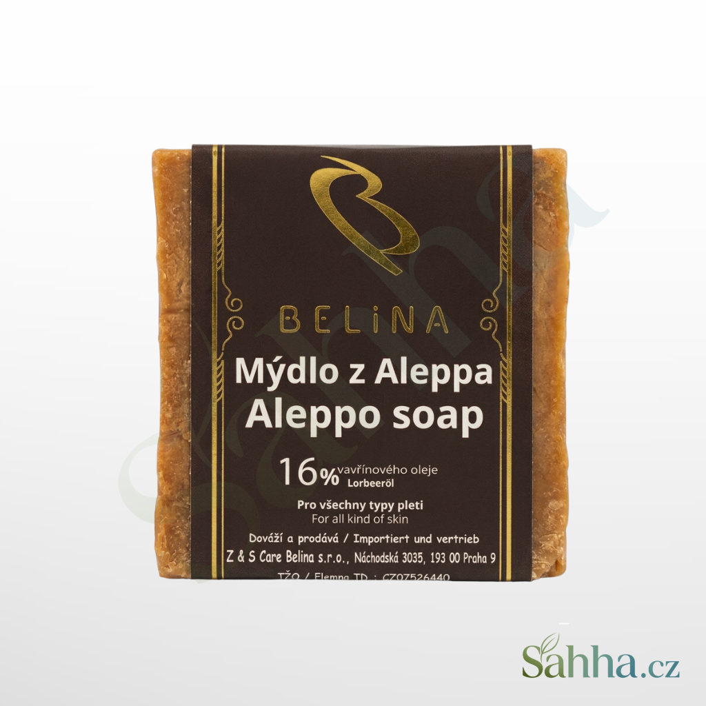 Aleppské mýdlo Belina s 16% obsahem vavřínového oleje, 180 g
