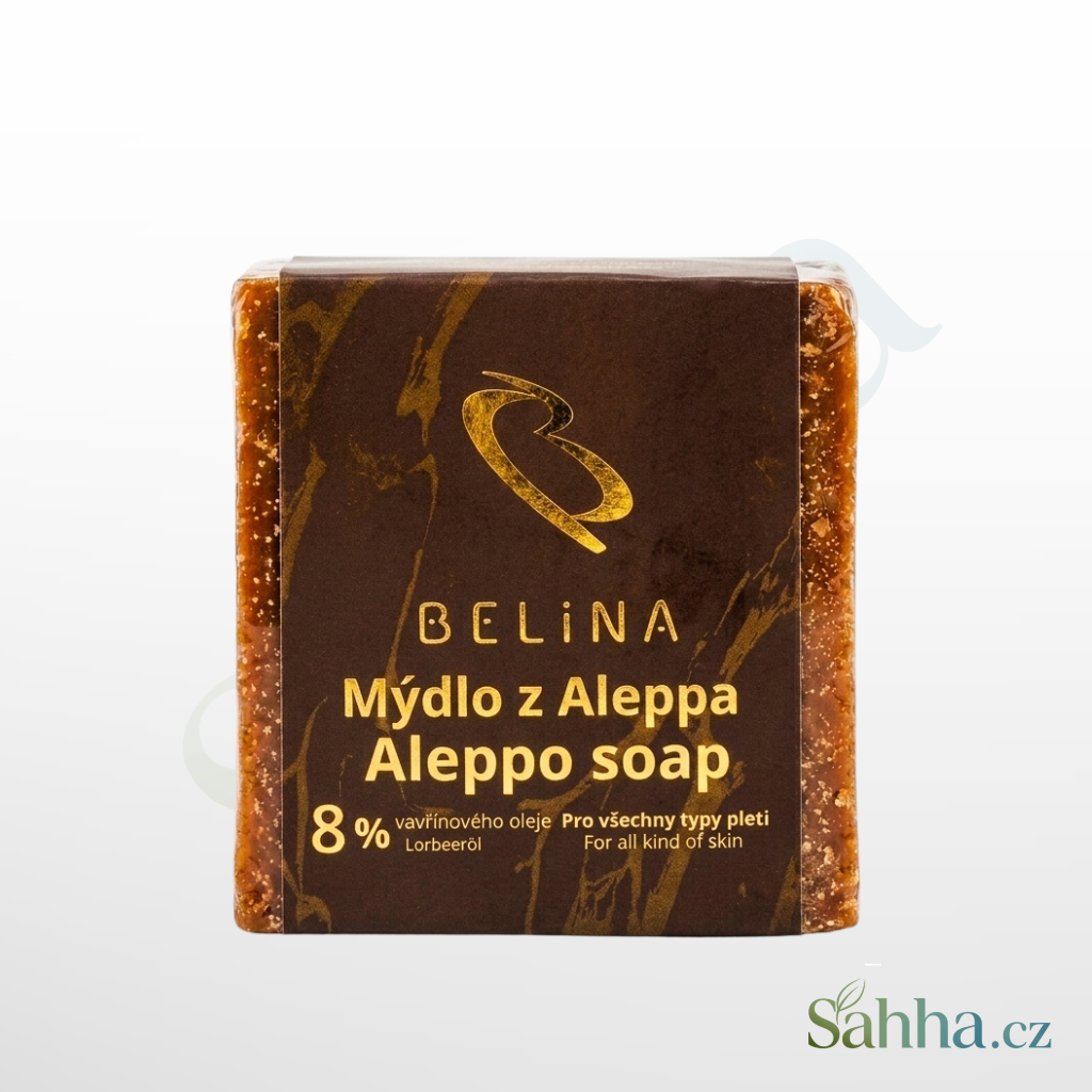 Aleppské mýdlo Belina s 8% obsahem vavřínového oleje, 180 g