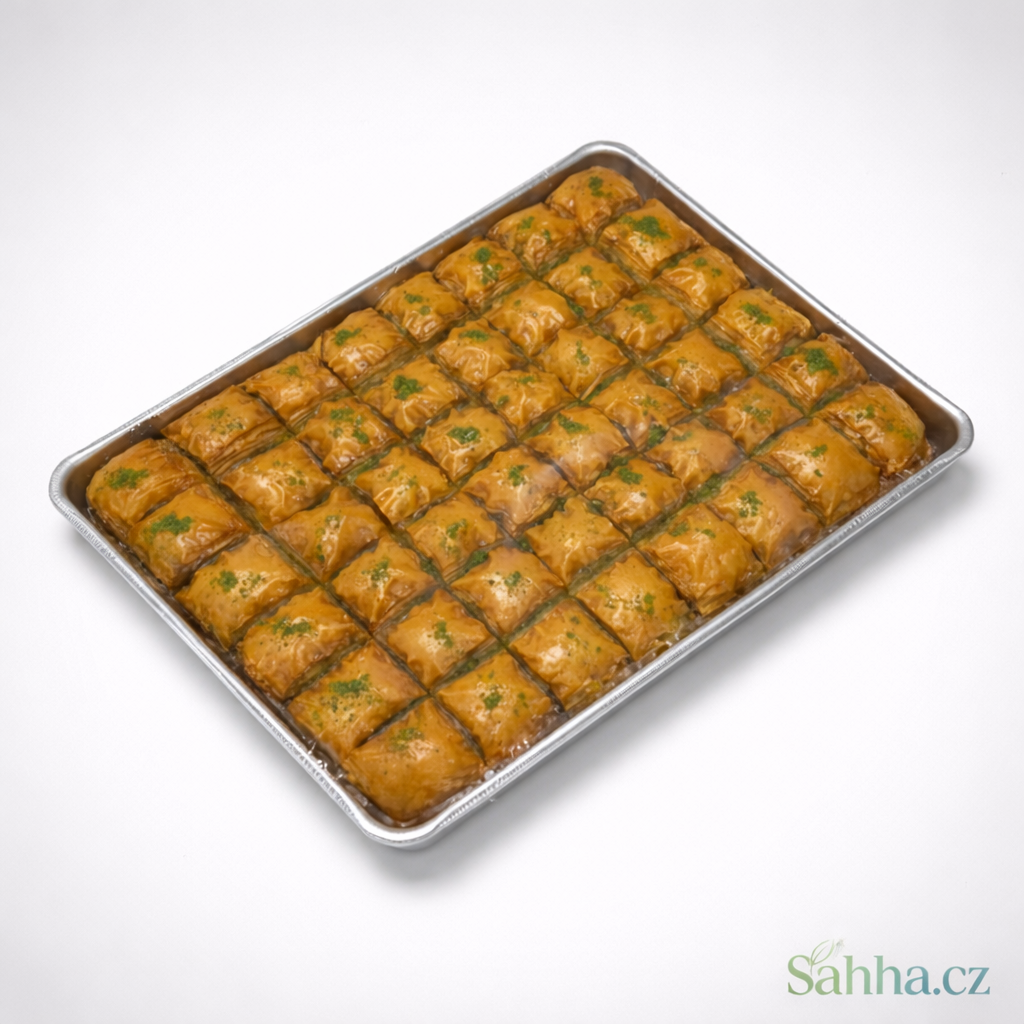 Baklava s pistáciemi – čtvercové kousky (48 ks)