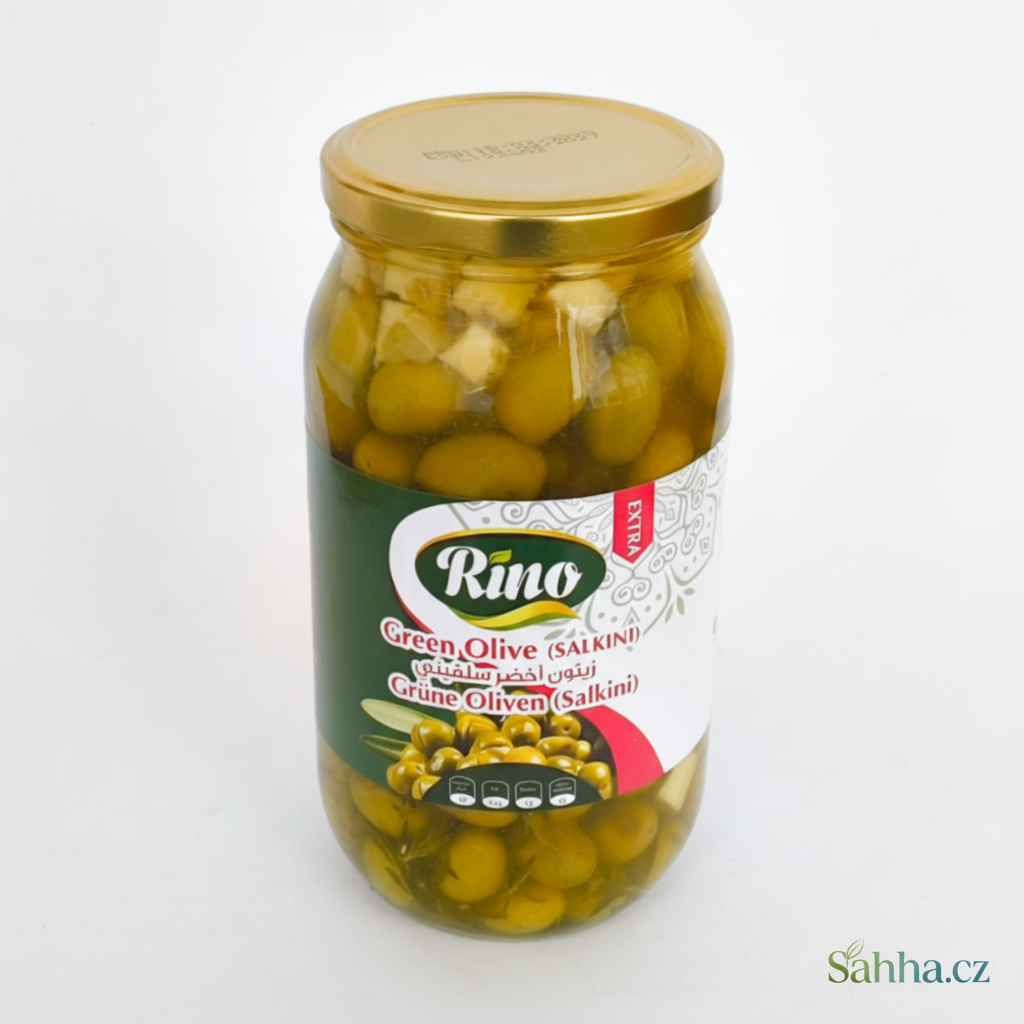 Zelené olivy Salkini Extra Rino 1 000 g