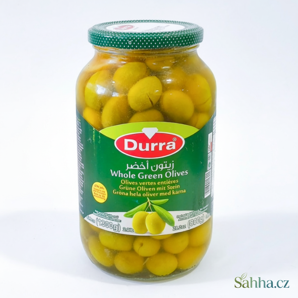 Zelené olivy Al Durra 1,3 kg