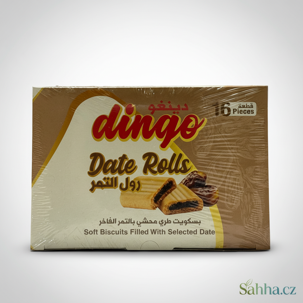 Dingo – měkké sušenky plněné datlovou náplní (16 kusů)