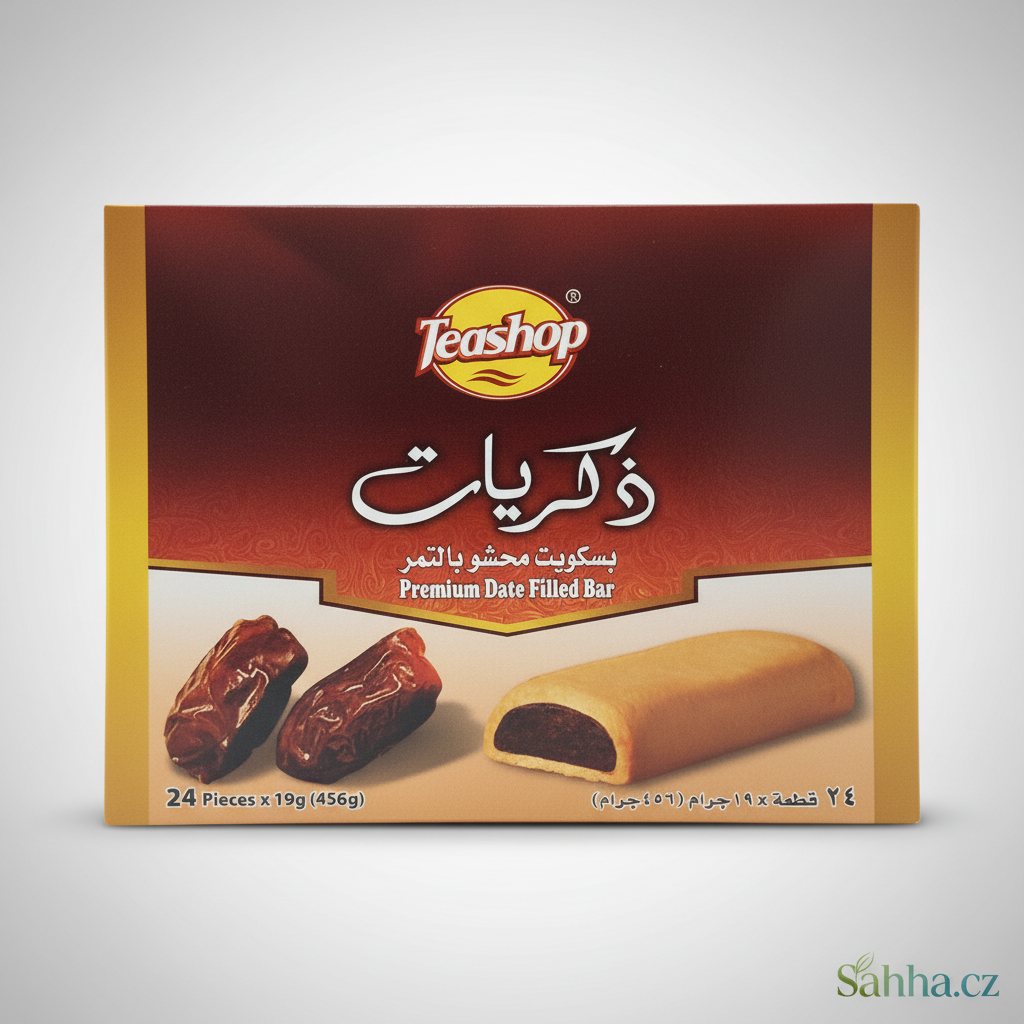 Teashop Zekrayat – sušenky plněné datlovou náplní (24 kusů, 456 g)