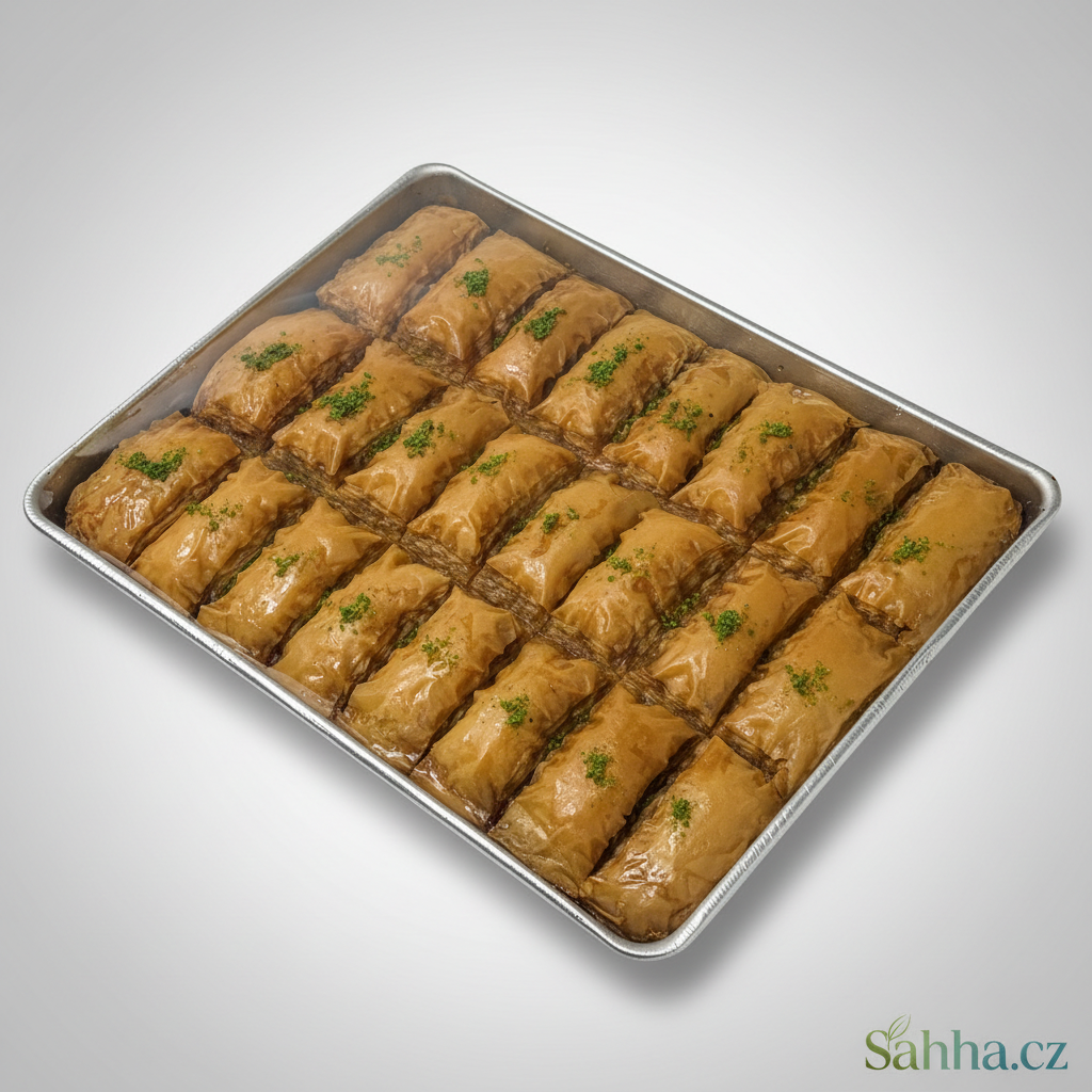 Baklava s pistáciemi – obdélníkové kousky (24 ks)