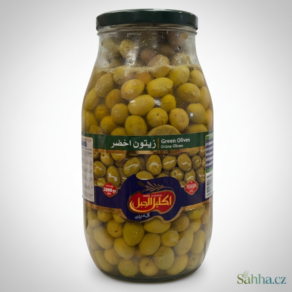 Zelené olivy Ikleel Algabal 2800 g