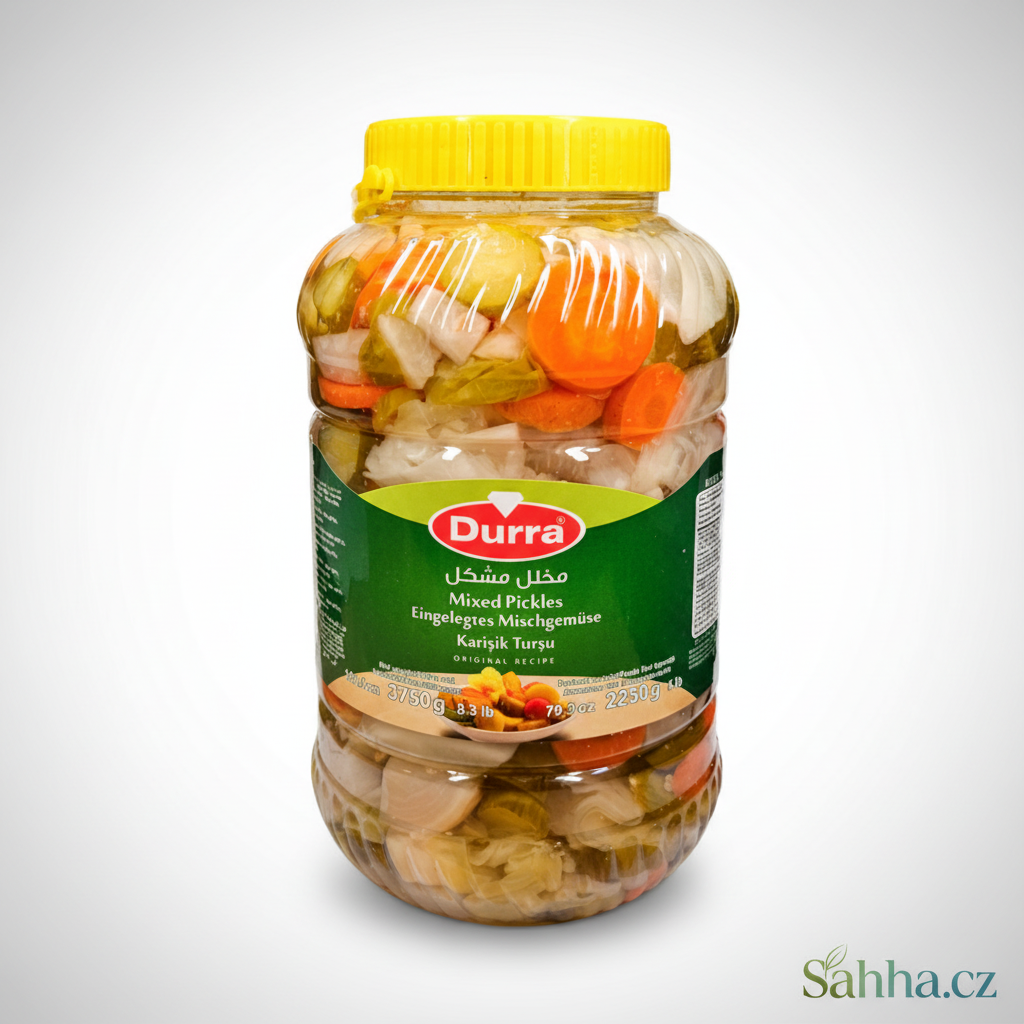 Kyselá nakládaná zelenina – mix Al Durra 3,75 kg (plastová nádoba)
