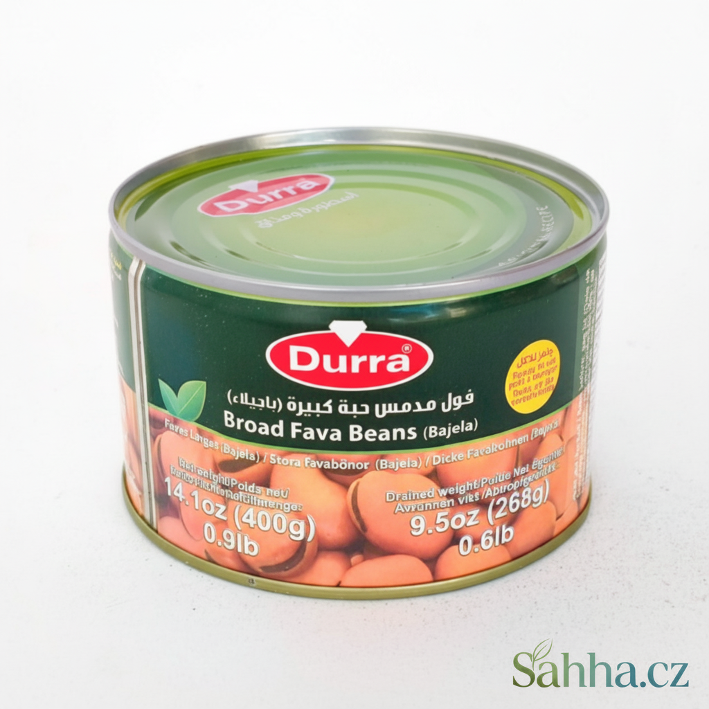 Vařené boby velké (Ful medames – Bagila) Al Durra 400 g