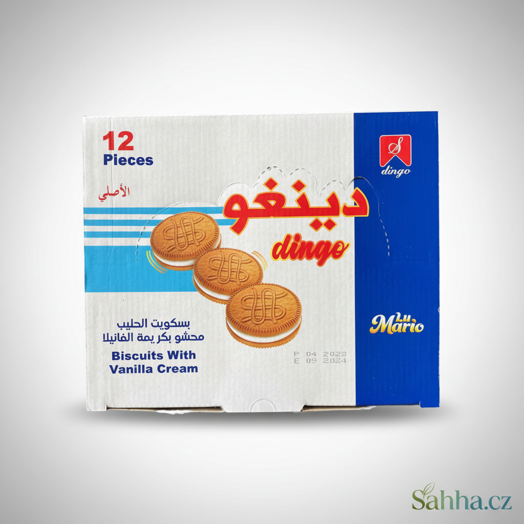 Dingo – sušenky plněné krémem, různé příchutě (12 kusů)