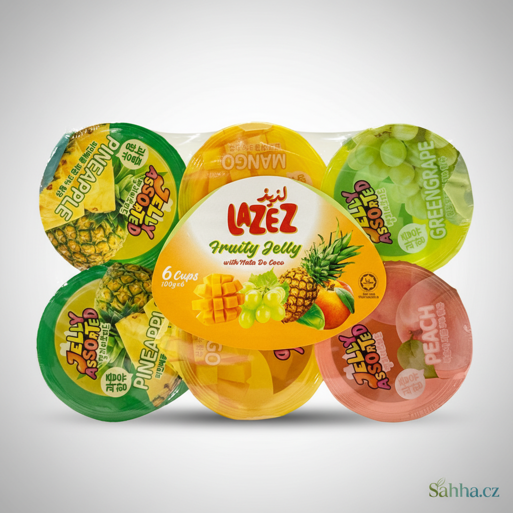 Lazez – ovocné želé mix příchutí (6 kelímků, 600 g)