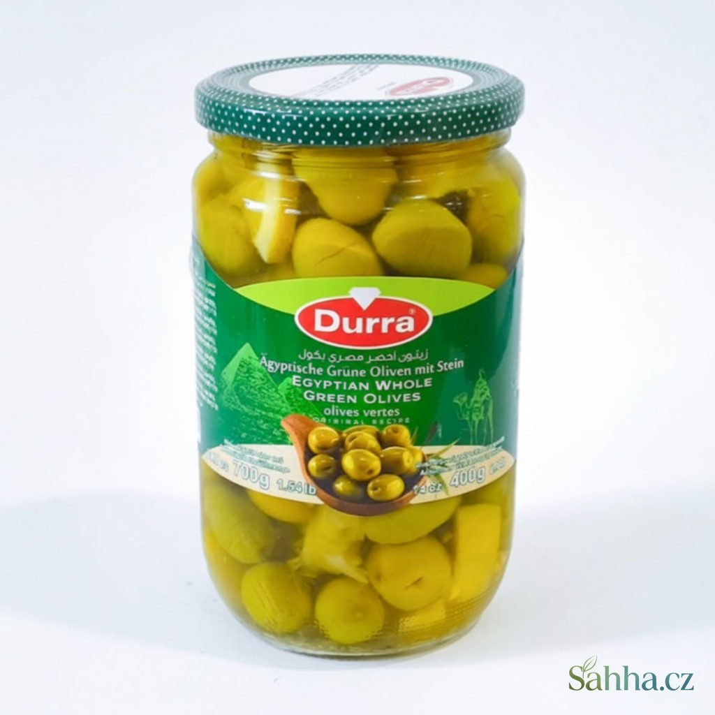 Egyptské zelené olivy Al Durra 700 g