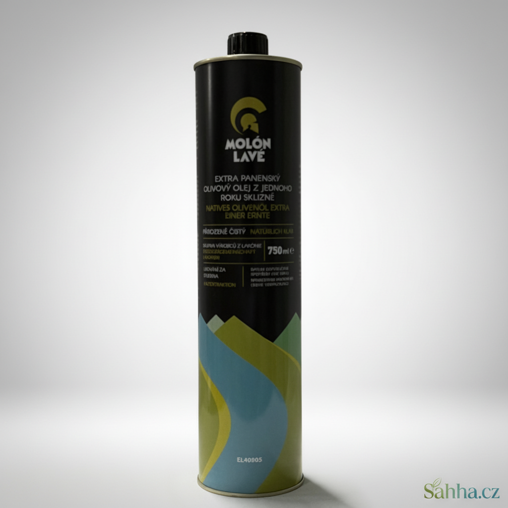 extra panenský olivový olej Molon Lave 750 ml (plechová láhev)