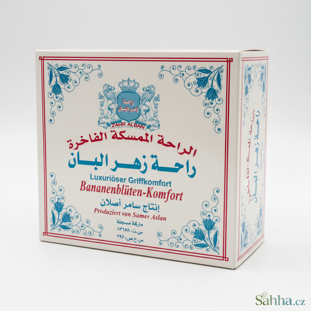Rahat lokum banán a mošus 400 g – halal, arabský produkt.