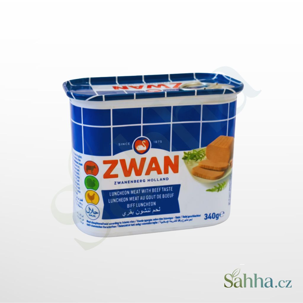hovězí luncheon meat 340 g ZWAN halal masový výrobek arabské a orientální potraviny