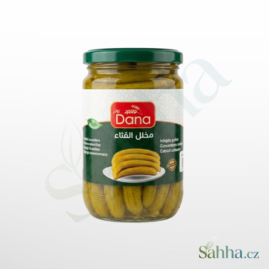 Sklenice kyselých nakládaných arménských okurek Dana, 600 g