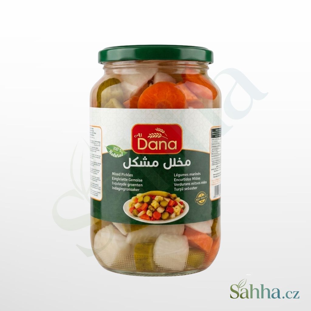 Sklenice kyselé nakládané zeleninové směsi Dana, 1050 g