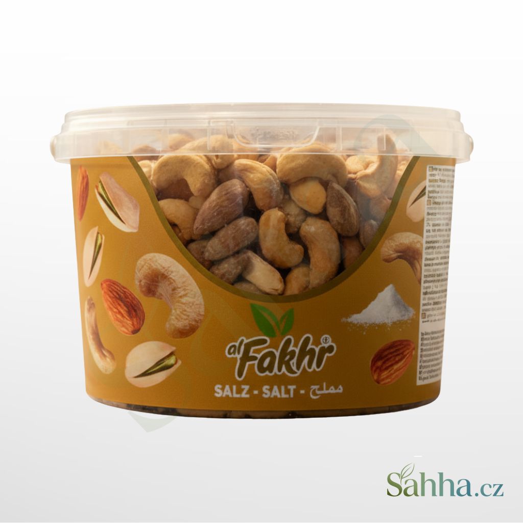 Směs ořechů solená 500 g Al Fakher, pražené ořechy mix