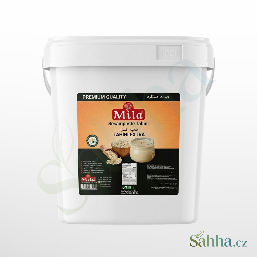 Balení extra tahini Mila, 16,3 kg