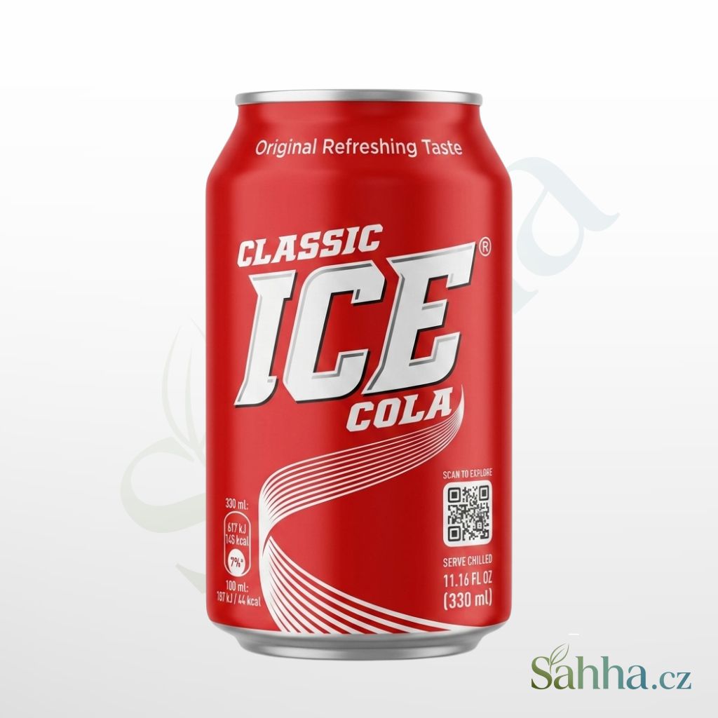 ICE perlivý nápoj cola 330 ml – perlivý cola nápoj na osvěžení a oslavy | آيس مشروب كولا غازي 330مل – مشروب منعش بنكهة الكولا للحفلات والسهرات