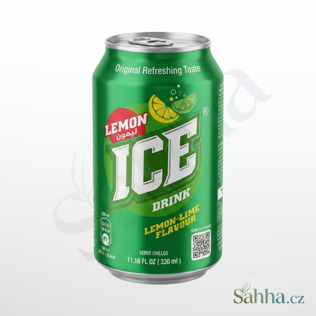 ICE perlivý nápoj citron-limetka 330 ml – perlivý citronovo-limetkový nápoj na osvěžení a oslavy | آيس مشروب ليمون وليمون أخضر غازي 330مل – مشروب منعش للحفلات والسهرات