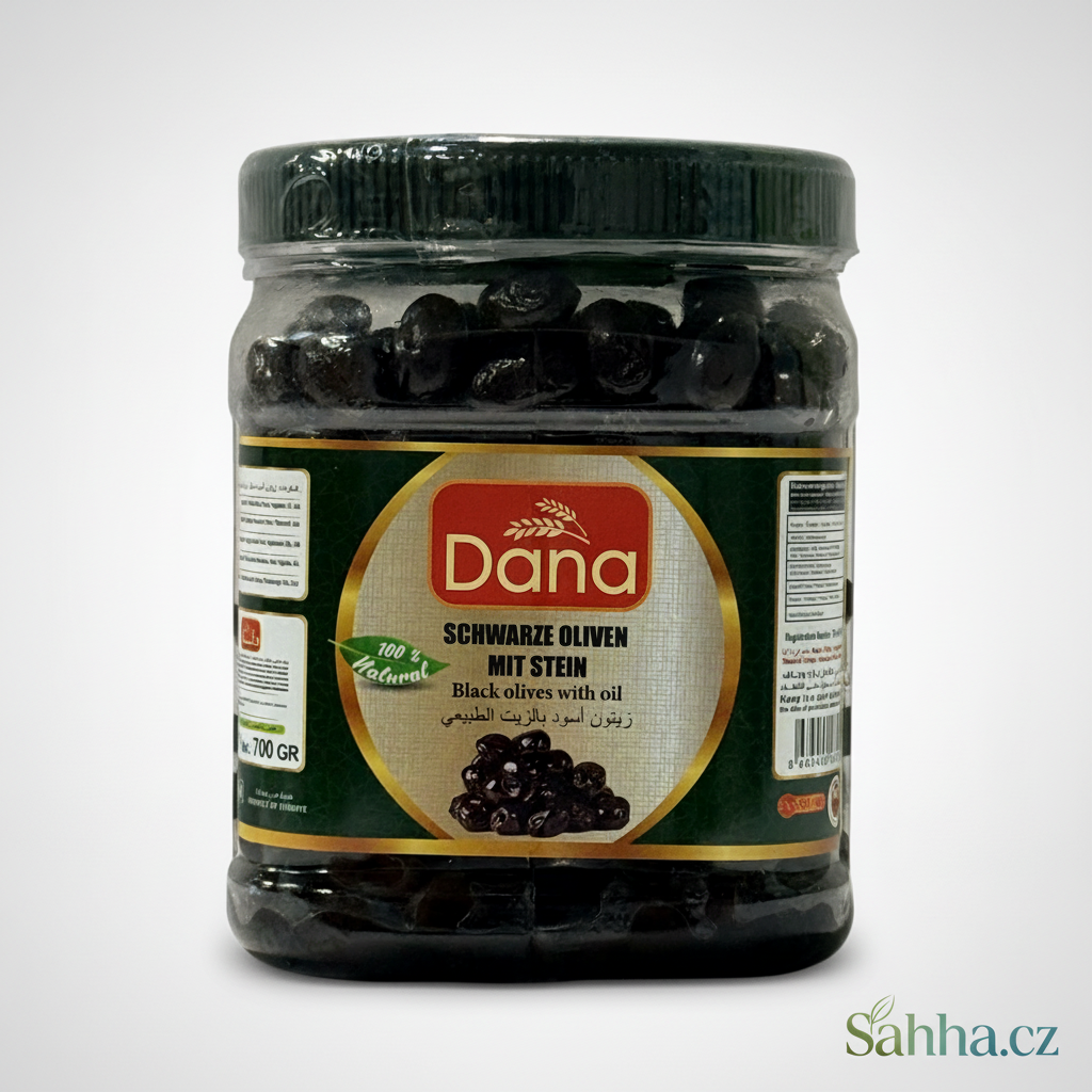 Černé olivy s peckou 700 g │Dana│
